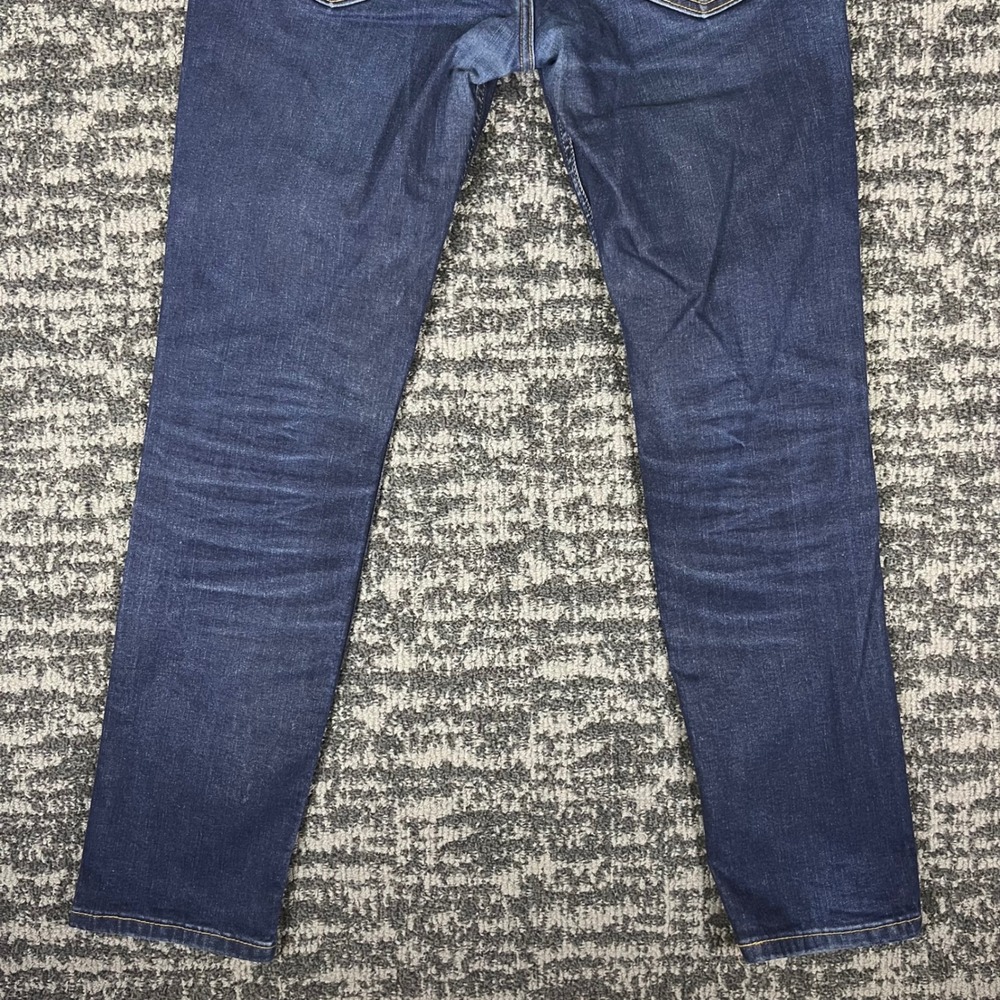 Levi's 511 Slim Fit Jeans Mens 33x32 Dark Wash Blue Stretch Denim Casual Classic - Picture 12 of 13